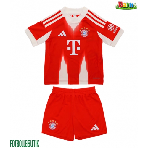 Bayern Munich Hemmaställ Barn 2025-26 Kortärmad (+ Korta byxor)